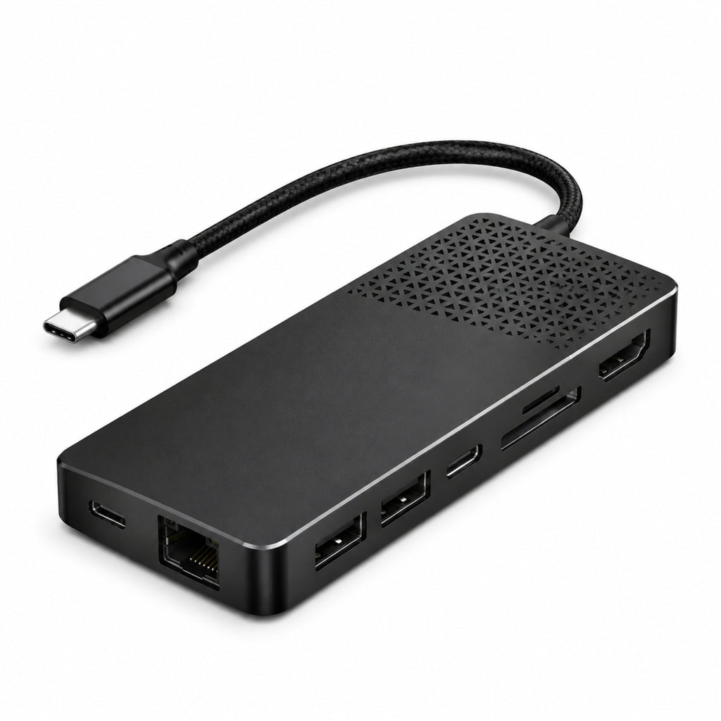 Dock Vector – Hub USB-C 8-en-1 compact en aluminium graphite