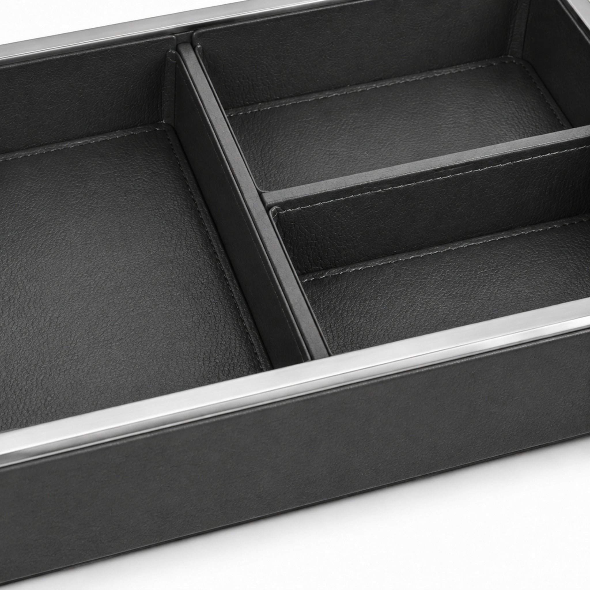 Plateau Serein – Vide-poches de bureau compartimenté en finition premium