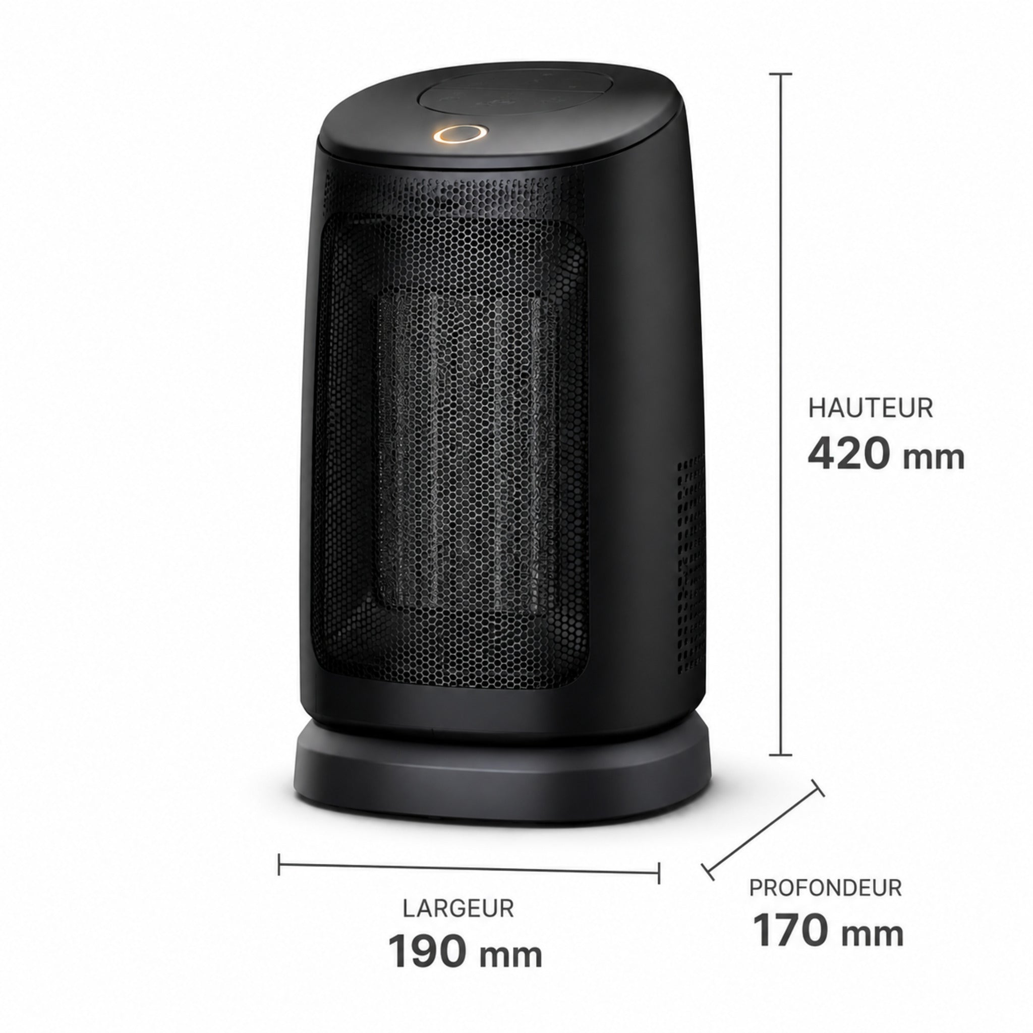Chauffage Halo – Chauffage céramique compact au design intelligent