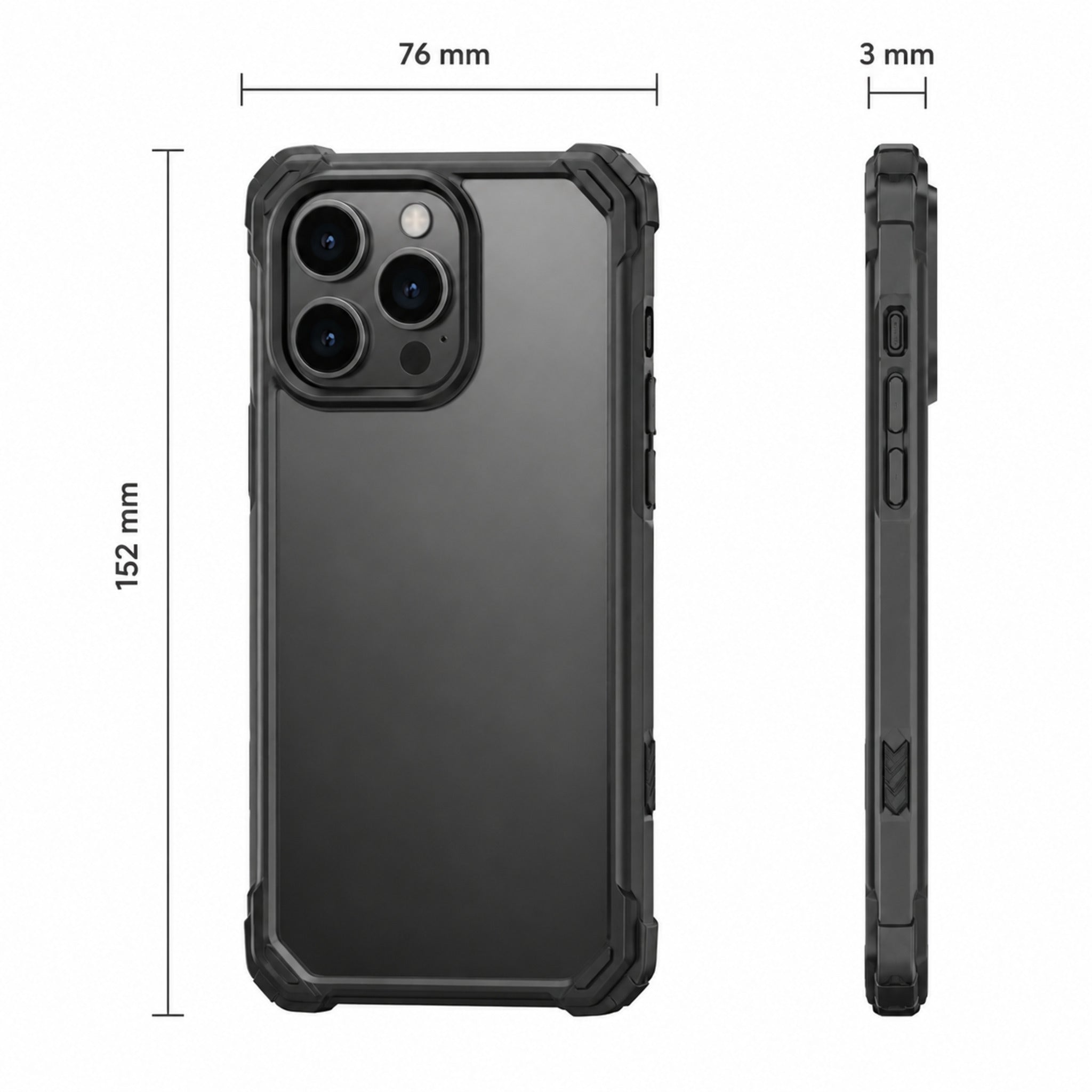 Coque Shield – Coque renforcée transparente fumée pour smartphone