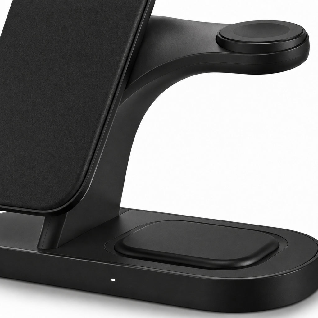 Station Duo – Chargeur sans fil 3-en-1 pour smartphone, montre et écouteurs