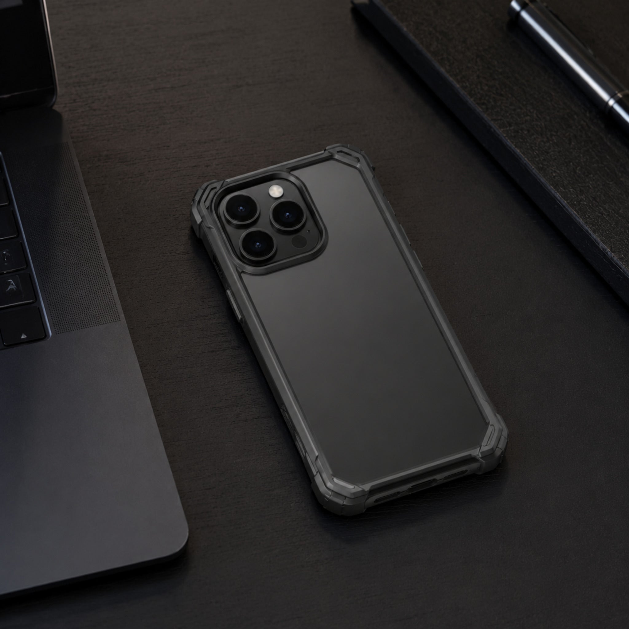 Coque Shield – Coque renforcée transparente fumée pour smartphone