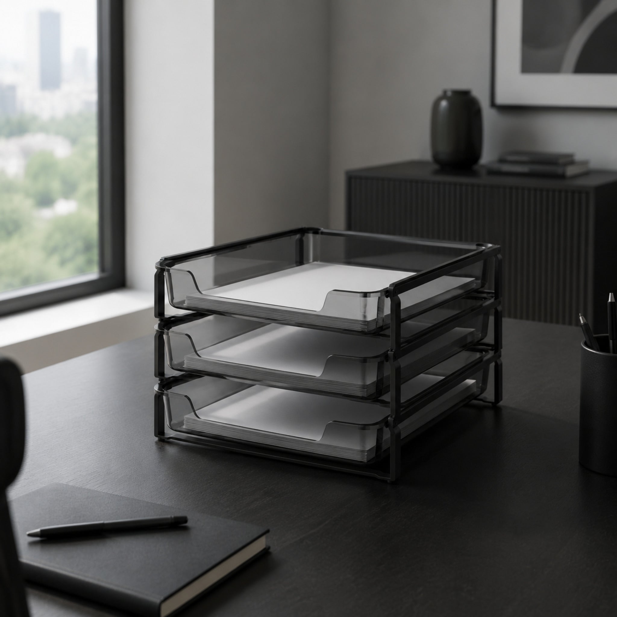 Bac Ligne – Organiseur de documents empilable au design contemporain