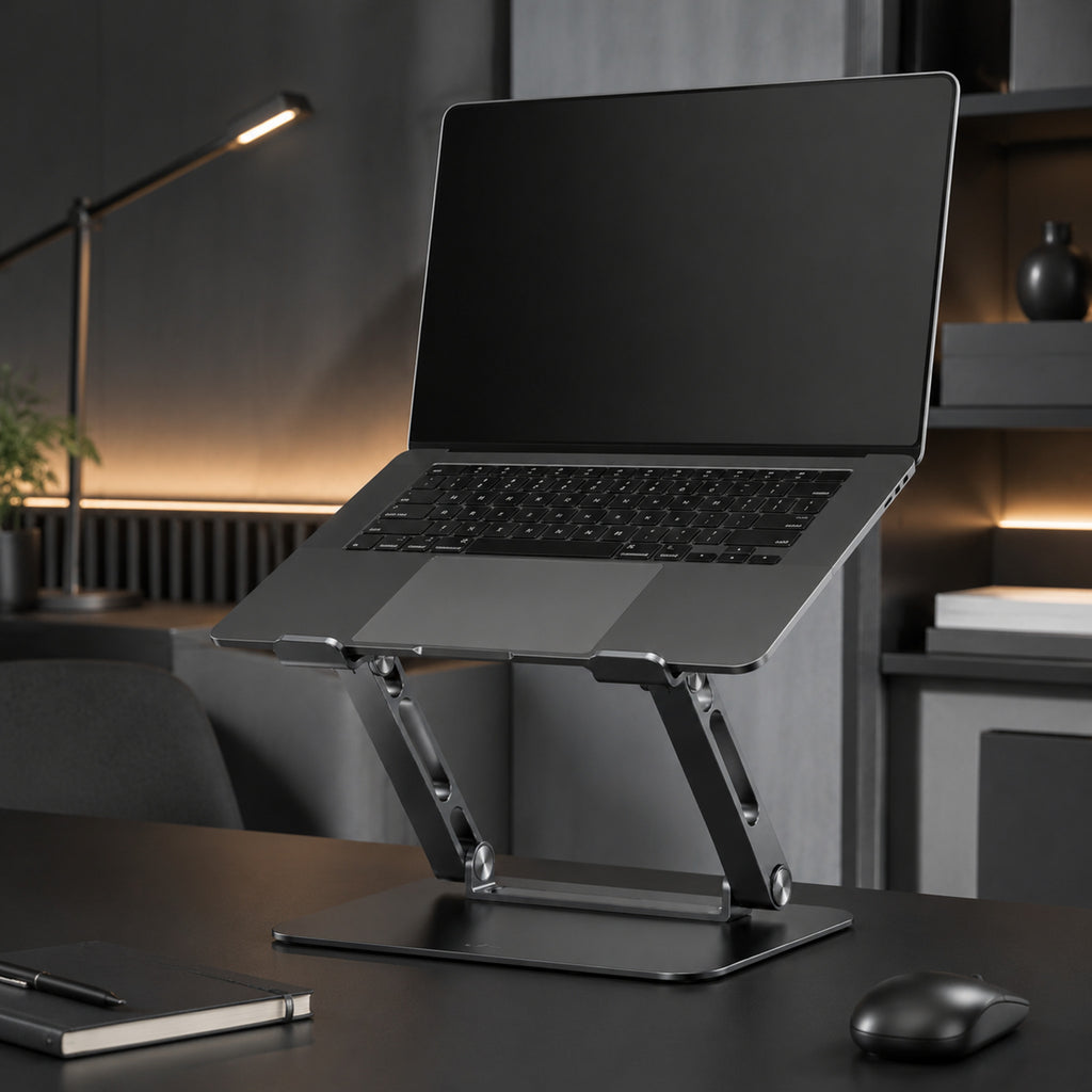 Support Atlas – Support ergonomique réglable pour ordinateur portable en aluminium