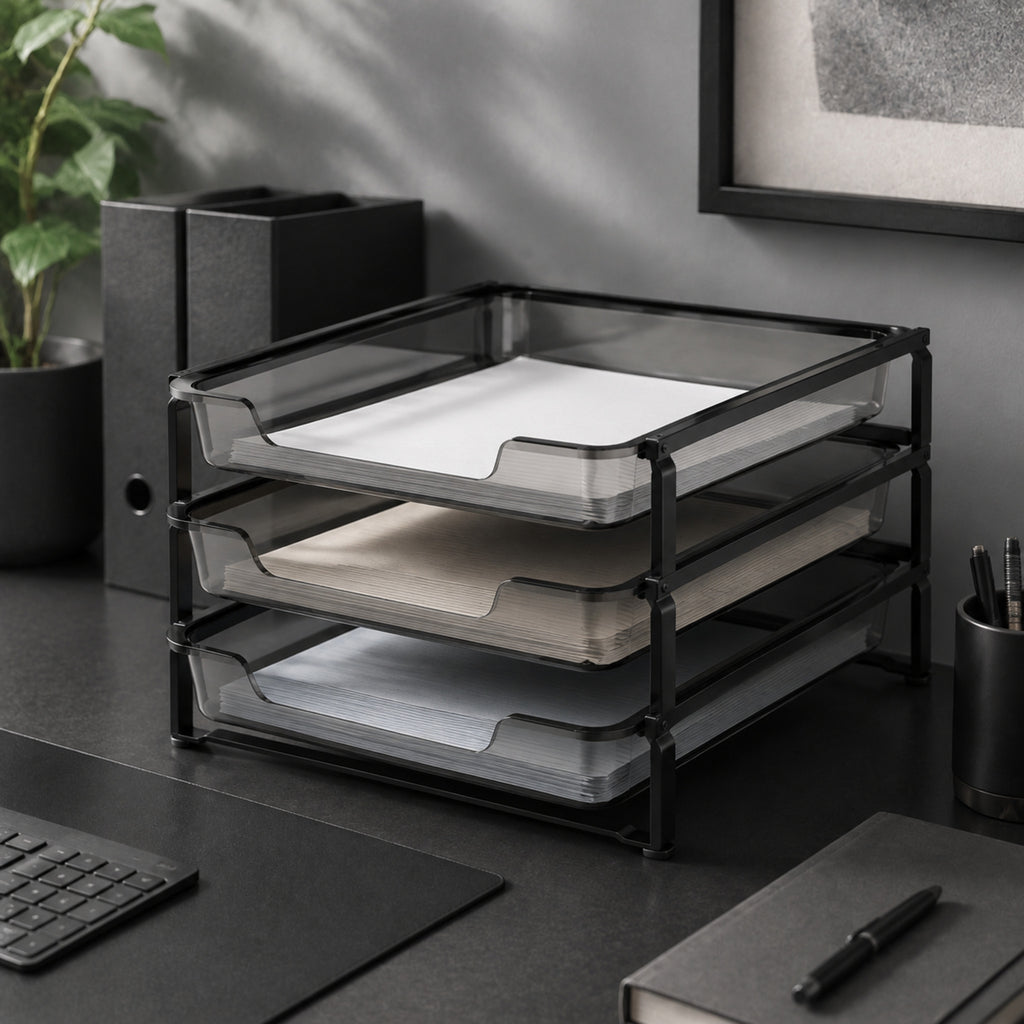 Bac Ligne – Organiseur de documents empilable au design contemporain