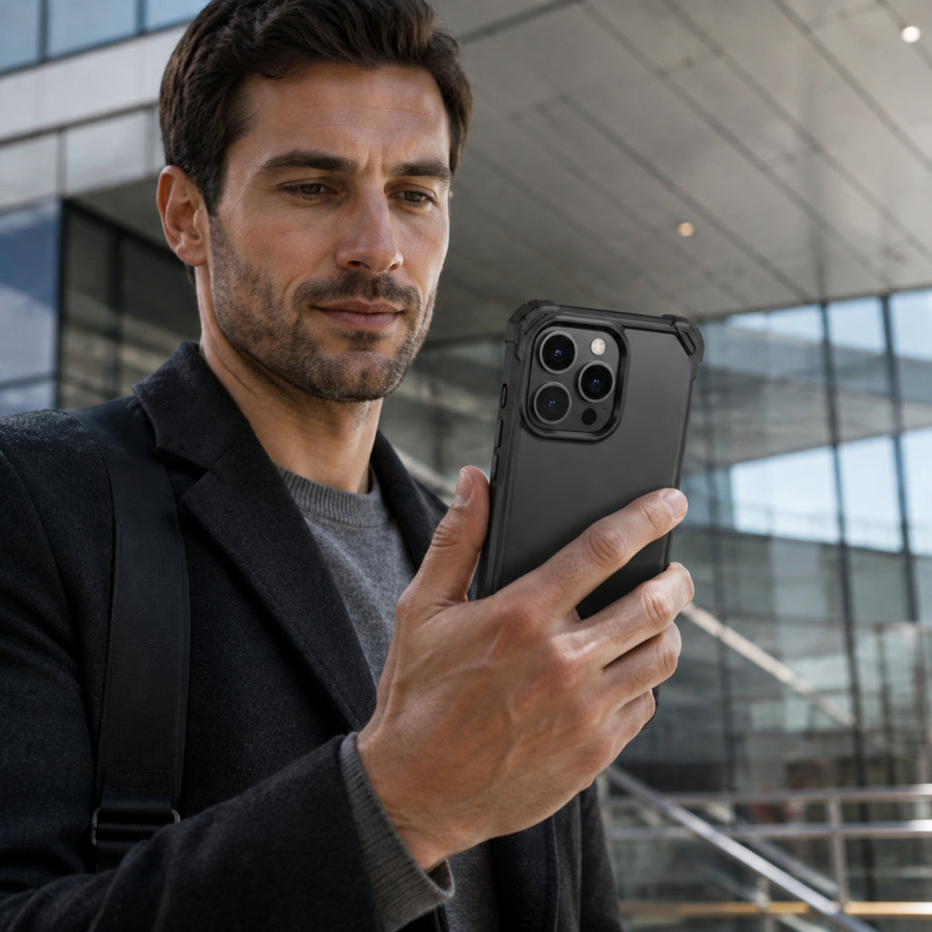 Coque Shield – Coque renforcée transparente fumée pour smartphone