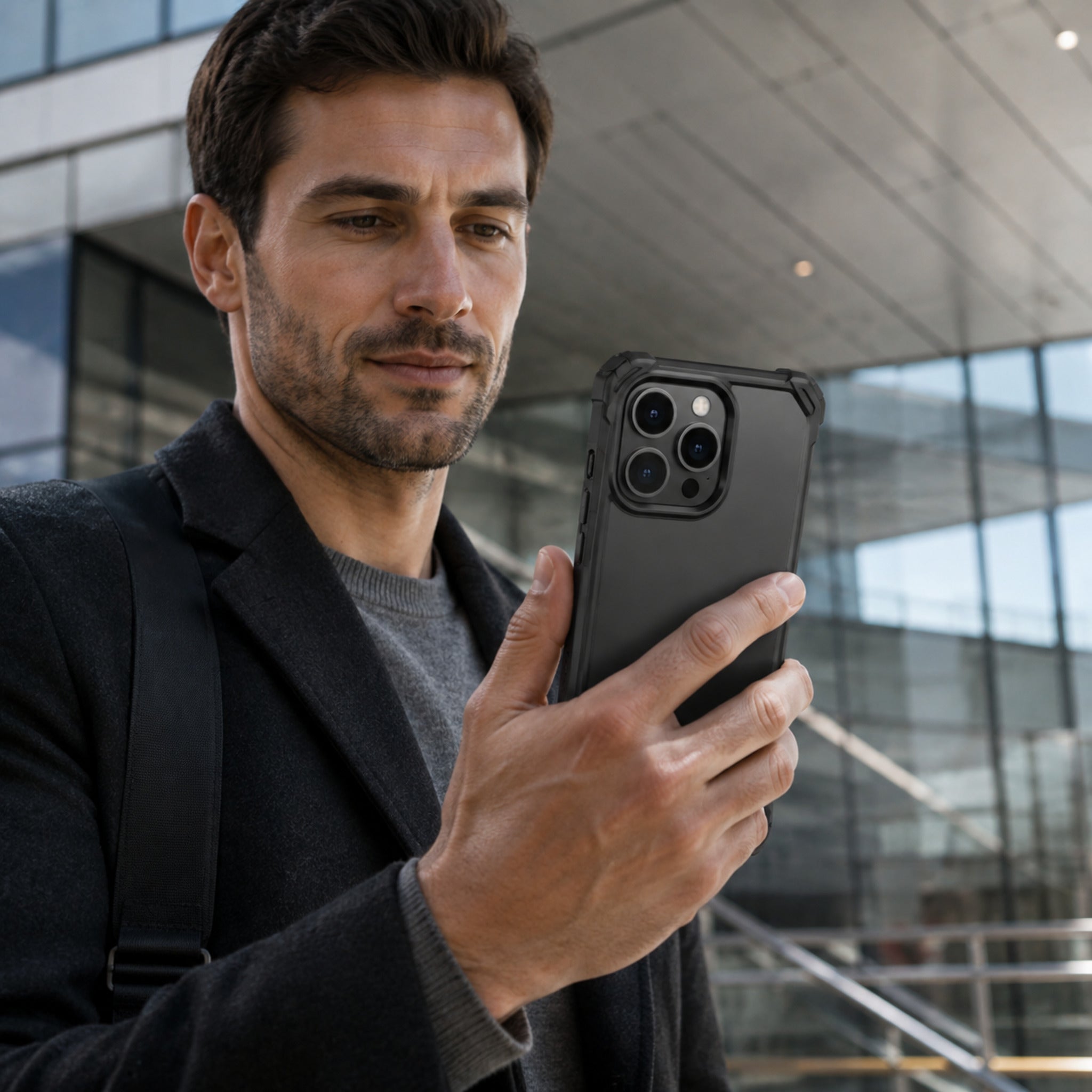 Coque Shield – Coque renforcée transparente fumée pour smartphone