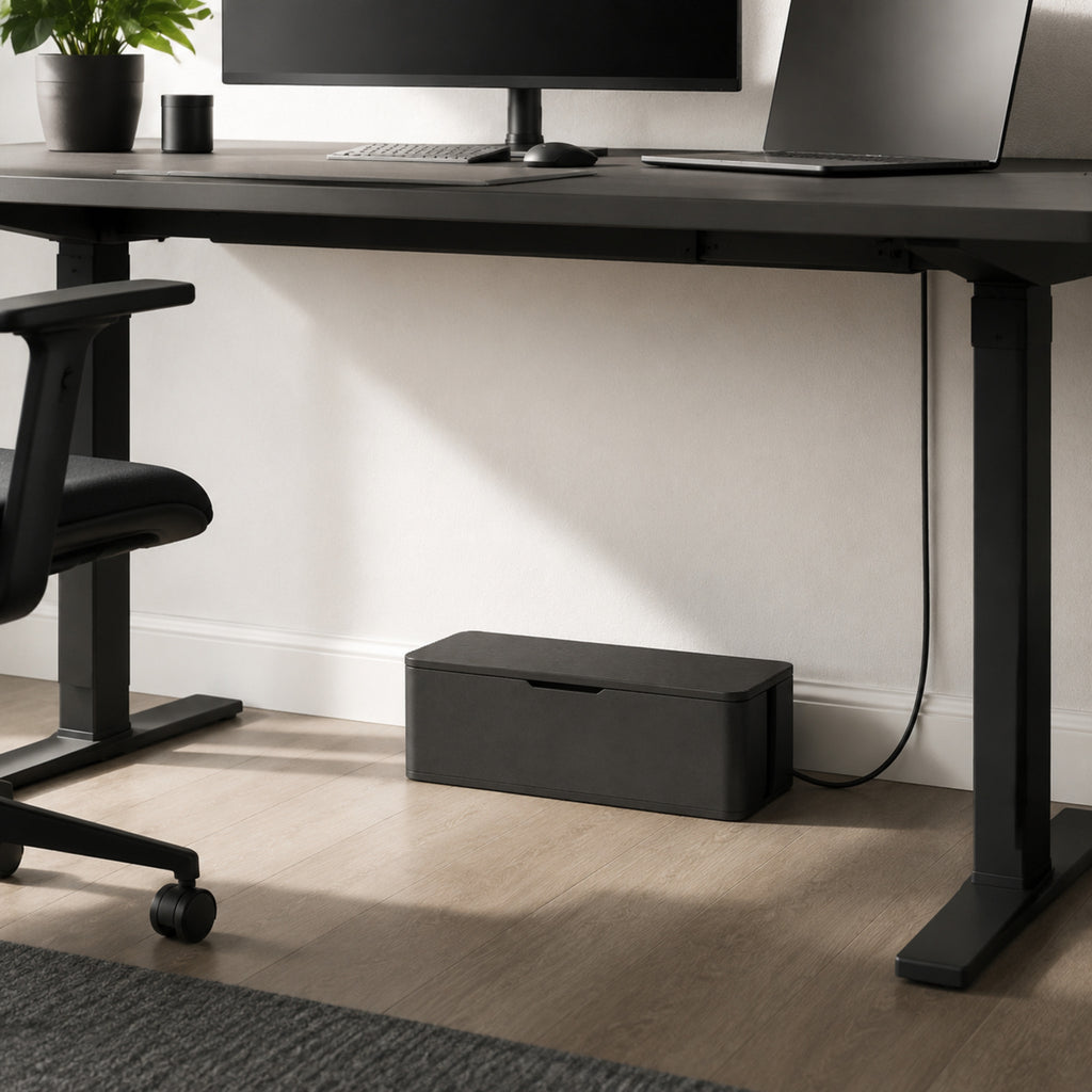 Boîte Flux – Boîtier élégant de rangement pour multiprise et câbles